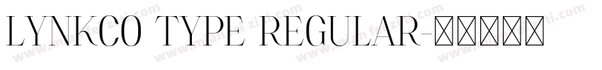 Lynkco Type Regular字体转换